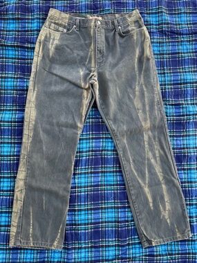 Zena | Vintage 90s Green Bleached Dyed Jeans
